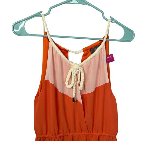 NWT Umgee Colorblock Mini Dress - Pink, Orange, Blue - Picture 2 of 6
